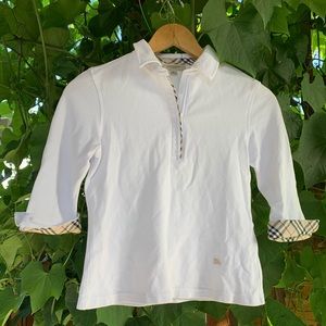 Burberry London Vintage Women Quarter Zip Top